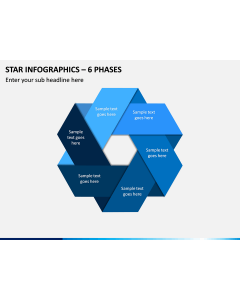 Star Infographics – 6 Phases PPT slide 1