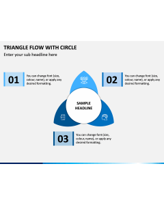 Triangle Flow With Circle PPT Slide 1