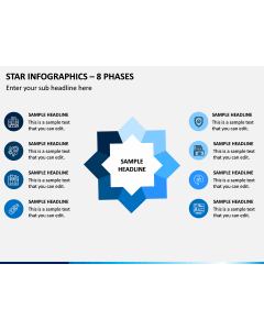 Star Infographics – 8 Phases PPT Slide 1