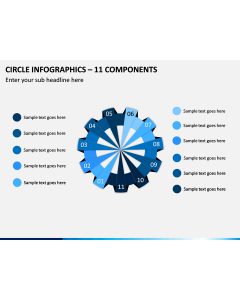 Circle Infographics – 11 Components PPT Slide 1