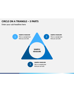 Circle on a Triangle – 3 Parts PPT Slide 1