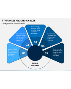 5 Triangles Around a Circle PPT Slide 1
