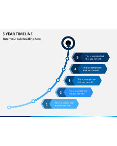 5 Year Timeline PPT Slide 1