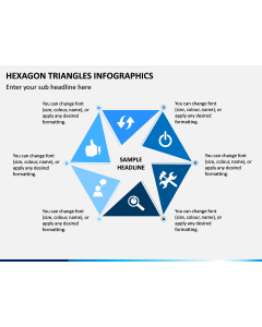 Hexagon Triangles Infographics PPT Slide 1