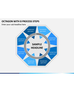 Octagon With 8 Process Steps PPT Slide 1
