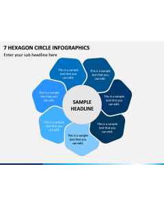 7 Hexagon Circle Infographics PPT Slide 1