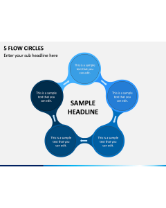 5 Flow Circles PPT Slide 1