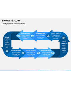 8 Process Flow PPT Slide 1