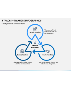3 Tracks - Triangle Infographics PPT Slide 1