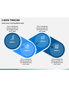 4 Week Timeline PPT Slide 1