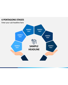 6 Pentagons Stages PPT Slide 1