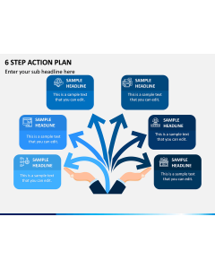 6 Step Action Plan PPT Slide 1