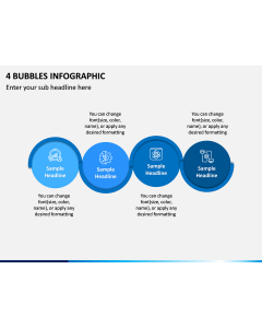 4 Bubbles Infographic PPT Slide 1