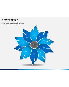 Flower petals PPT slide 1