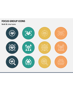Focus Group Icons PPT Slide 1