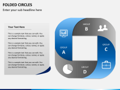 Folded circles PPT slide 1