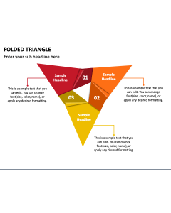 Folded Triangle PPT Slide 1