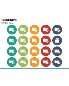 Folder Icons PPT Slide 1