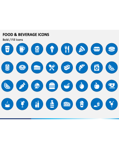 Food and Beverage Icons PPT Slide 1