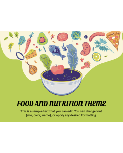 Food And Nutrition Theme PPT Slide 1