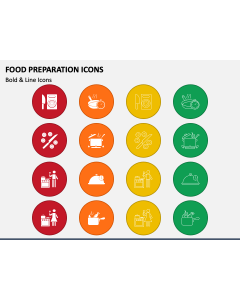 Food Preparation Icons PPT Slide 1