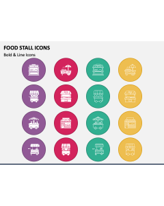 Food Stall Icons PPT Slide 1