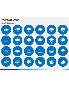 Forecast Icons PPT Slide 1