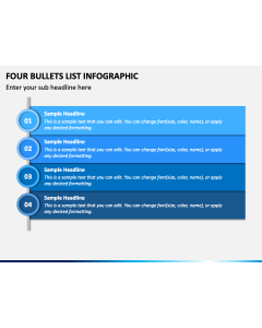 Four Bullets List Infographic PPT Slide 1
