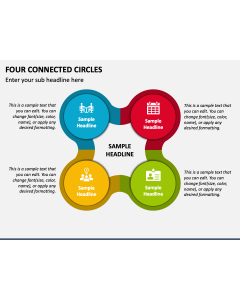 Four Connected Circles PPT Slide 1
