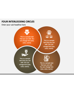 Four Interlocking Circles PPT Slide 1