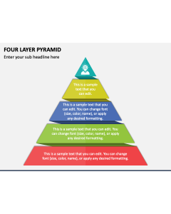 Four Layer Pyramid PPT Slide 1