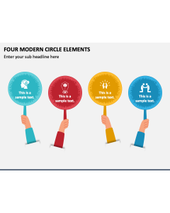 Four Modern Circle Elements PPT Slide 1