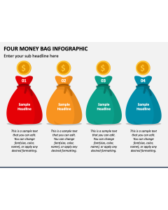 Four Money Bag Infographic PPT Slide 1