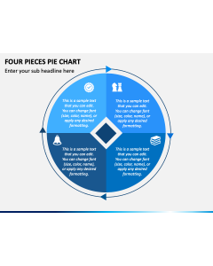 Four Pieces Pie Chart PPT Slide 1