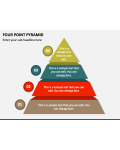 Four Point Pyramid PPT Slide 1
