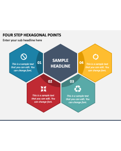 Four Step Hexagonal Points PPT Slide 1