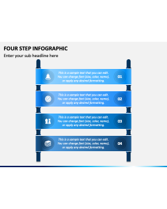 Four Step Infographic PPT Slide 1