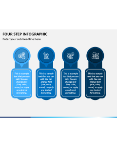 Four Step Infographic PPT Slide 1