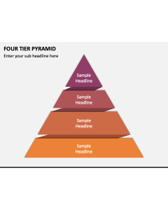 Four Tier Pyramid PPT Slide 1