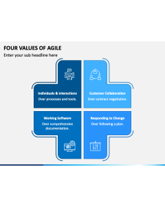Four Values of Agile PPT Slide 1