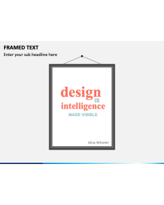 Framed Text PPT Slide 1