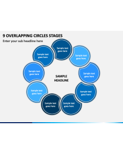 9 Overlapping Circles Stages - Free PPT Slide 1
