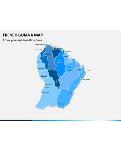 French Guiana Map PPT Slide 1