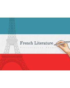 French Literature Theme PPT Slide 1