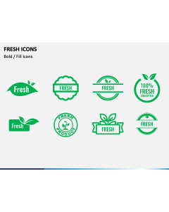 Fresh Icons PPT Slide 1