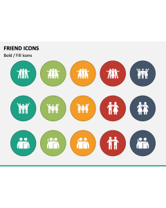 Friend Icons PPT Slide 1