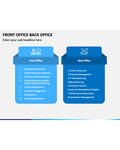Front Office Back Office PPT Slide 1