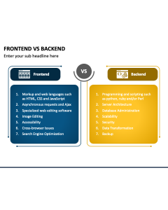 Frontend Vs Backend PPT Slide 1