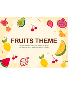 Fruits Theme PPT Slide 1