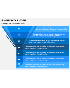 Funnel with 7 Layers PPT Slide 1